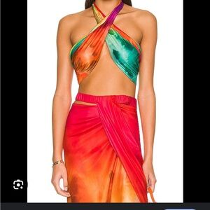 Revolve x Agua Bendita Audrina Top & Harlyn Skirt. Worn once